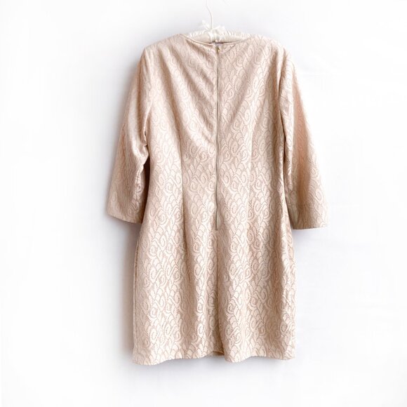 Badgley Mischka BELLE Lace Dress with Enmeshed Chain Detail - Picture 2 of 11